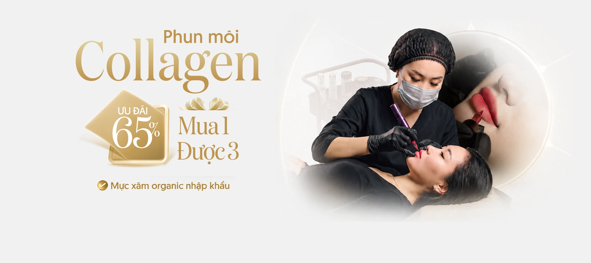 Phun môi Collagen chỉ với 2.000.000 đồng tại Linh Anh
