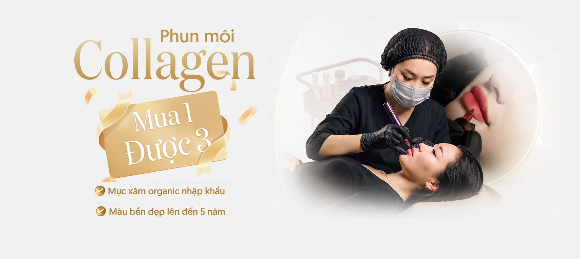 Phun môi Collagen chỉ với 2.000.000 đồng tại Linh Anh